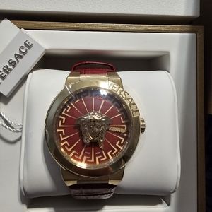 Versace Medusa Red Gold Watch